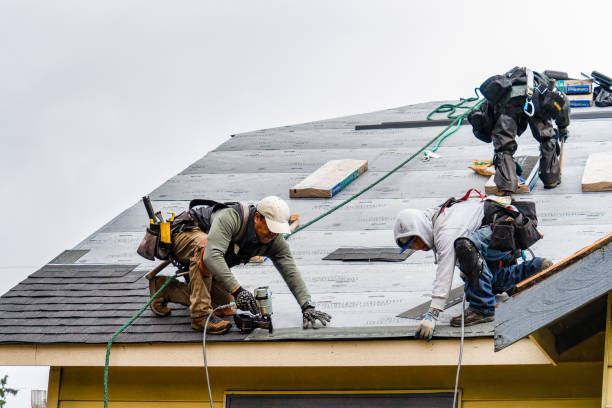Professional Gutter Installation technician working in Ellsworth, PA